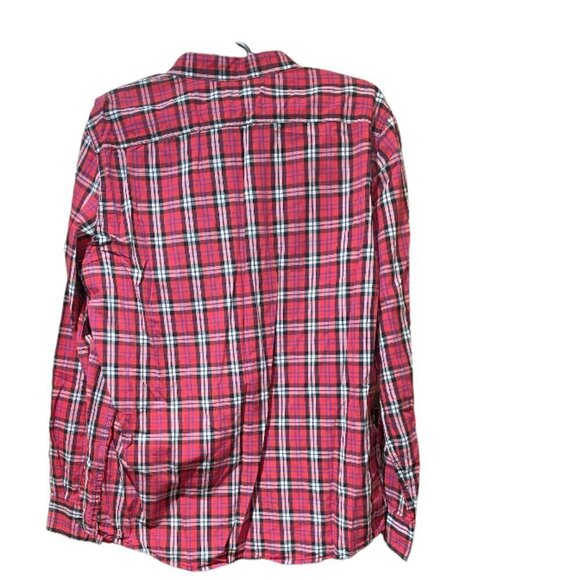 Adam Levine Large Red, Black and Blue Plaid Button Down - Picture 4 of 4